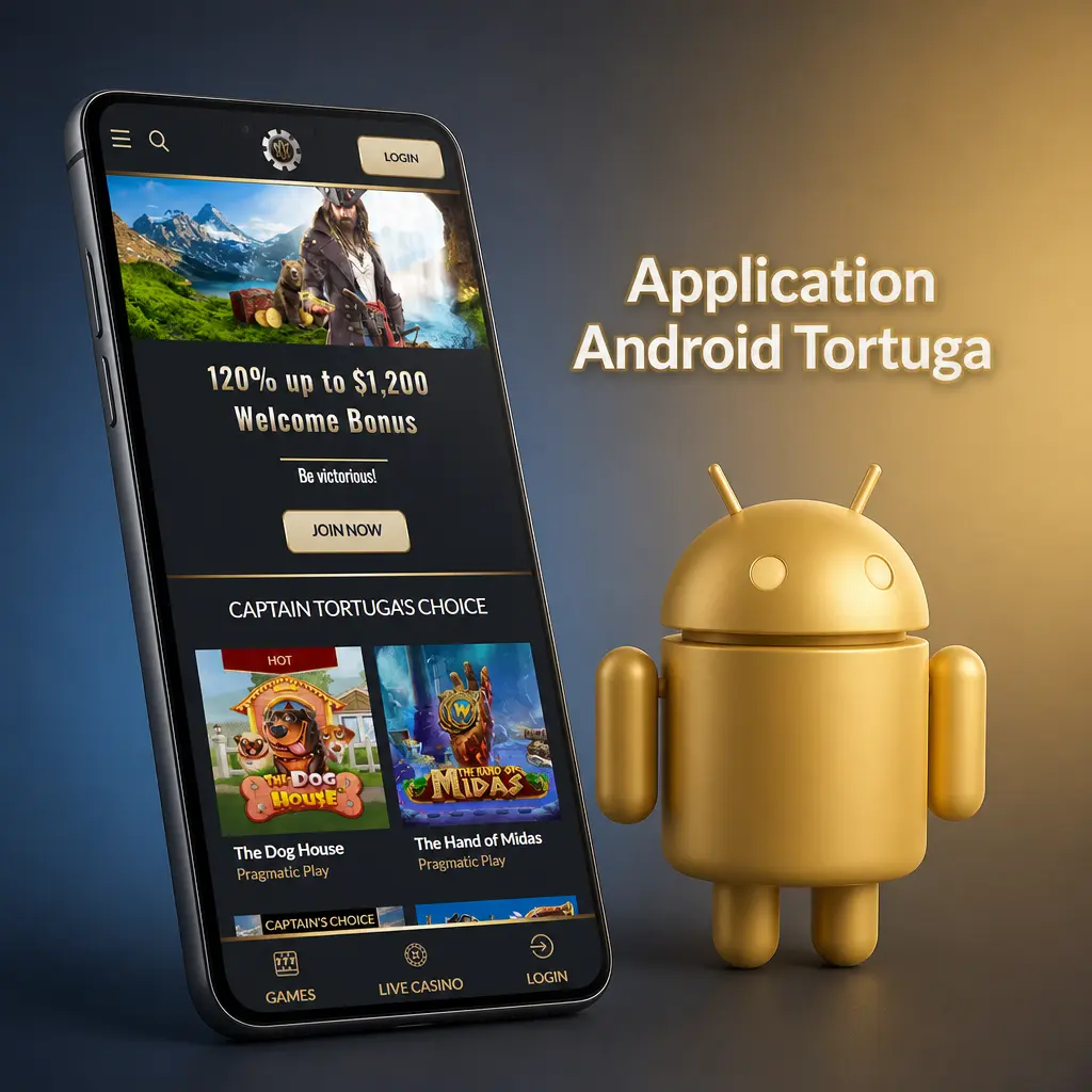 Application Android Tortuga gratuite pour paris sportifs et jeux de casino en ligne