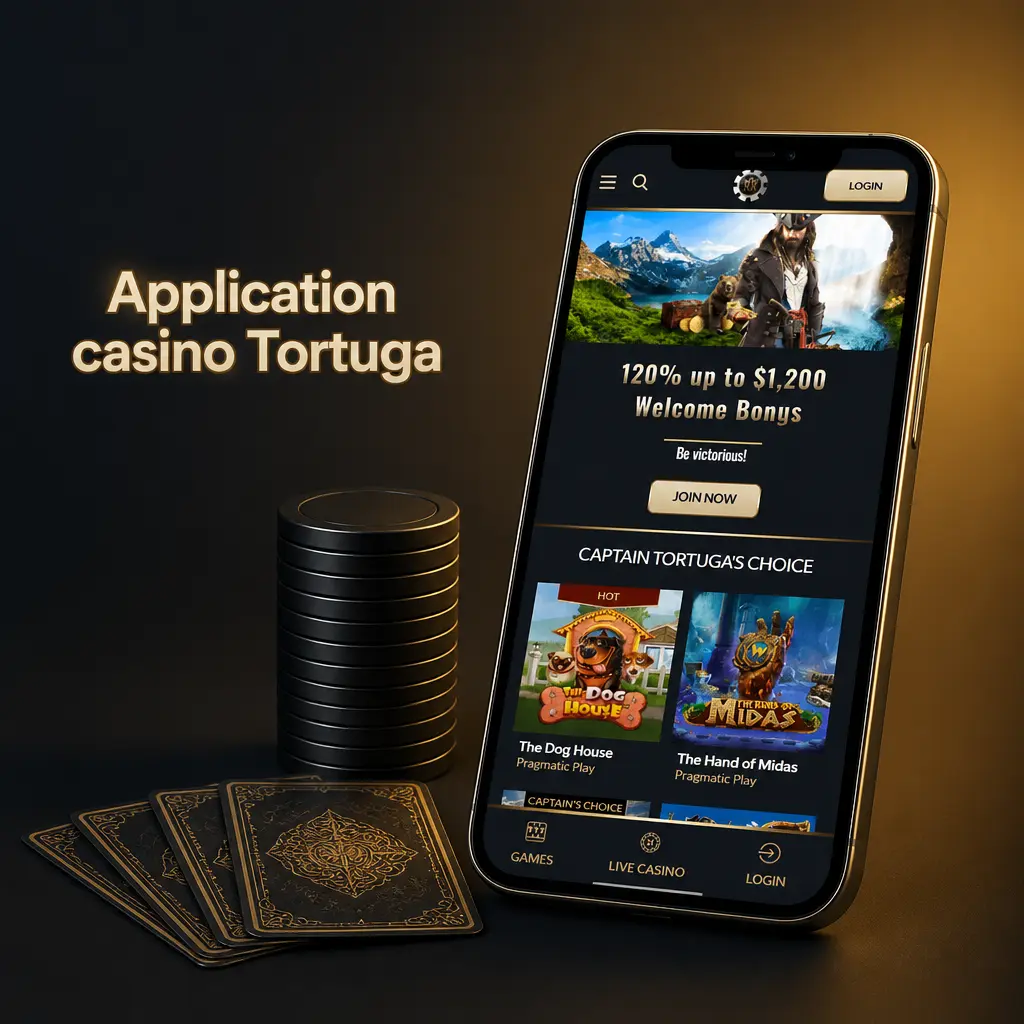 Application casino Tortuga : machines à sous, jeux de table et casino live avec croupiers en direct, HD.