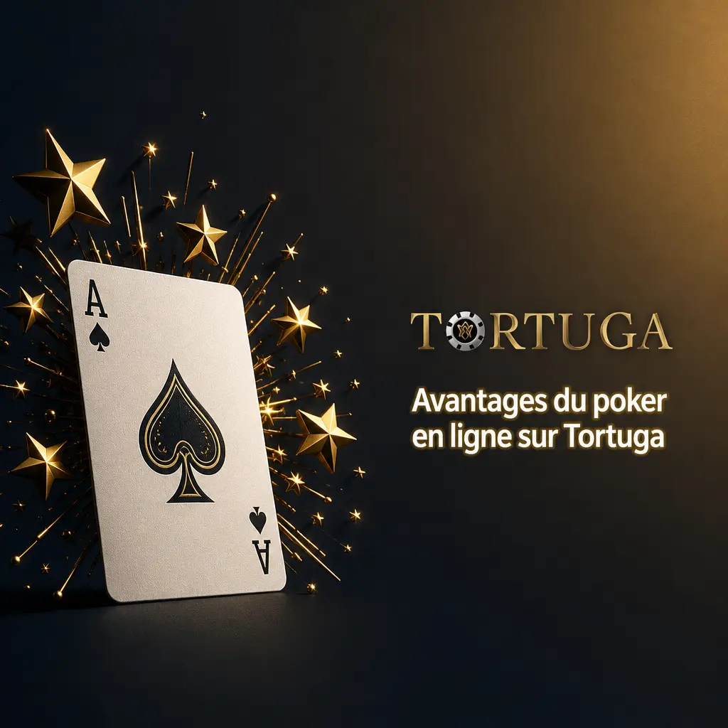 Avantages du poker en ligne sur Tortuga : mises flexibles, bonus de bienvenue, retraits rapides et accès multiplateforme