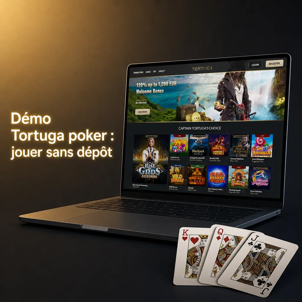 Démo Tortuga poker gratuite : testez Three Card Poker et Video Poker sans dépôt ni risque financier