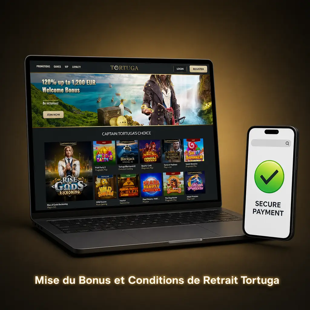 Conditions de mise x35 et retrait des bonus Tortuga Casino : compte séparé, délai de 30 jours et vérification KYC.