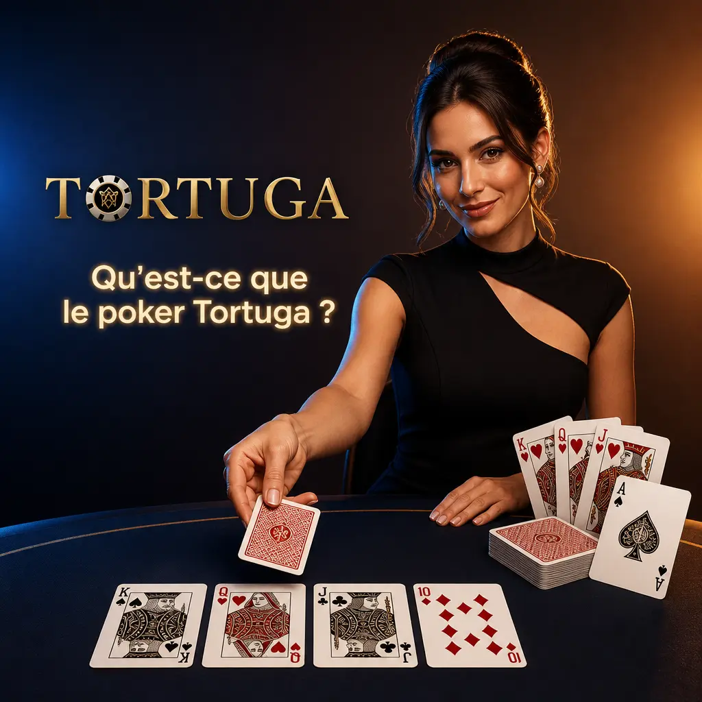 Poker Tortuga : Texas Hold'em Bonus, Three Card Poker, Video Poker et Casino Hold'em contre la banque en ligne.