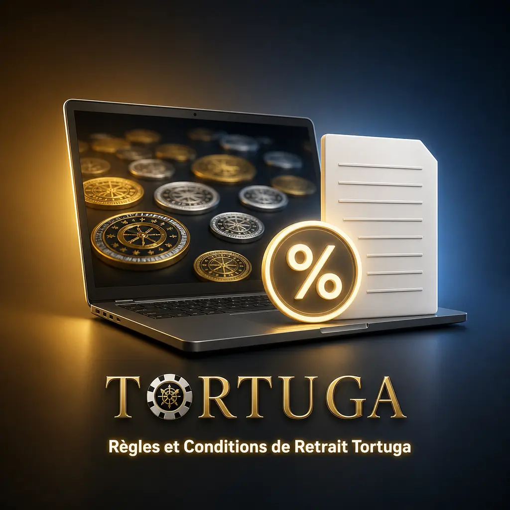 Règles et conditions de retrait sur Tortuga : vérification d'identité, méthode de paiement, wagering et limites de montant à respecter.