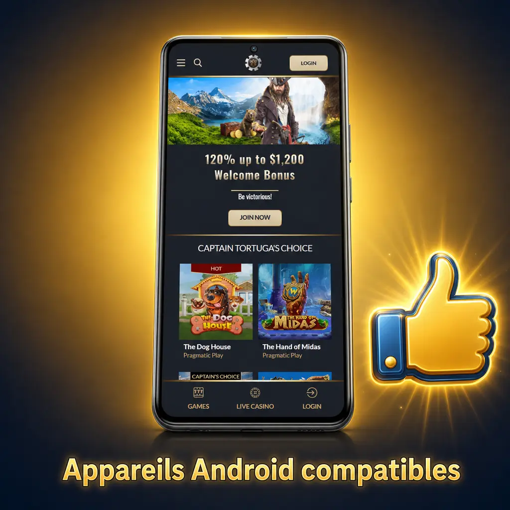 Appareils Android compatibles avec l'application Tortuga : Samsung Galaxy, Xiaomi Redmi, Google Pixel, OnePlus, Huawei et plus